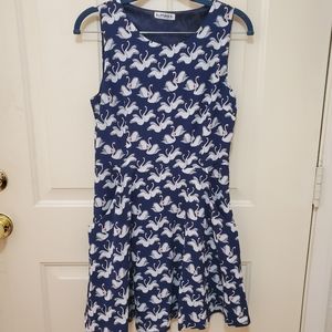 Printed Navy Blue dress